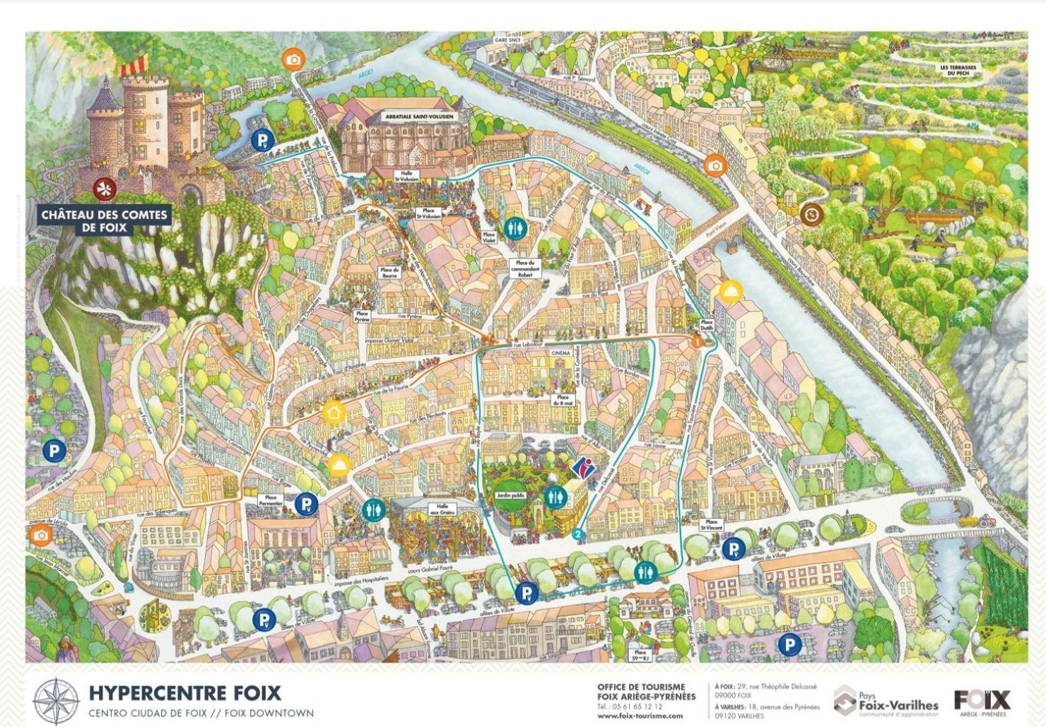 Triplex Avec Vue Sur Place Du Centre Historique. Foix Ngoại thất bức ảnh